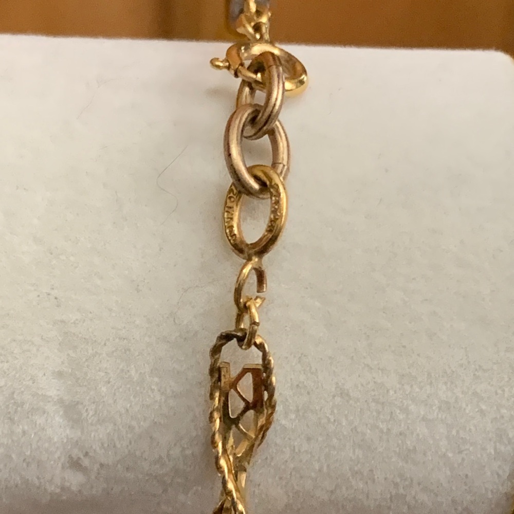 Vintage Van Dell 1/20 12K gold filled bracelet with tiger's eye stone - Picture 4 of 8